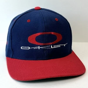 Cappello Oakley vintage logo ricamato colorblock misto lana berretto snapback anni 80 90 Corea - Foto 1 di 11