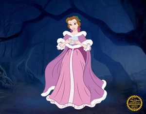 DISNEY BELLE Sericel Animation Art Serigraph Cel Beauty and the Beast - Picture 1 of 3
