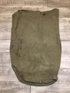 WWII Era 40's Military Barrack Bag 1940s Laundry Bag USA US Military Vintage - Picture 1 of 10