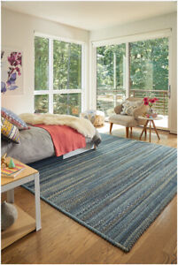 Capel Rugs Harborview Cross Sewn Wool Blend Slate Gray Country Braided Rug 
