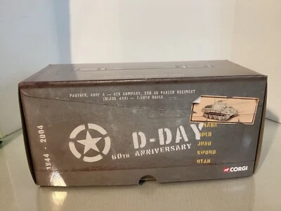 Corgi 60204 D-Day 60th Anniversary German Camo SS Panzer Panther A Tank 1/50 New - Image 1 of 3