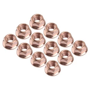 Tuerca de bloqueo universal enchapada en cobre 12x M8x1,25 mm para coche Exh@ust - Imagen 1 de 4