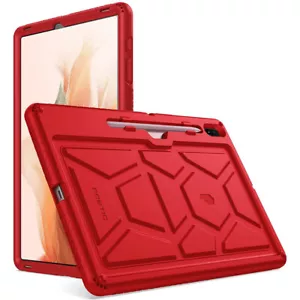 For Samsung Galaxy Tab S7 FE Case (2021) | Poetic Silicone Tablet Cover Red - Picture 1 of 6