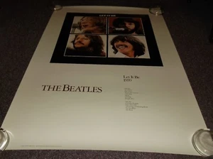 Poster LP The Beatles Let It Be 1987, circa 24"x36" - Foto 1 di 1