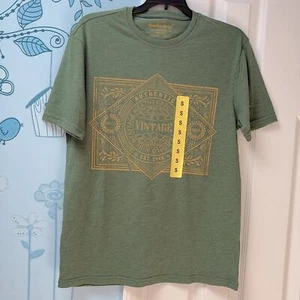 NWT Original Weatherproof Vintage Green Graphic Casual T-Shirt Men's Size Small! - Picture 1 of 12