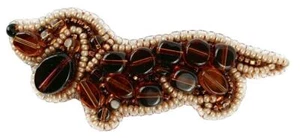 DIY Brooch making kit "Dachshund" 1.4"x3.1" - Picture 1 of 6