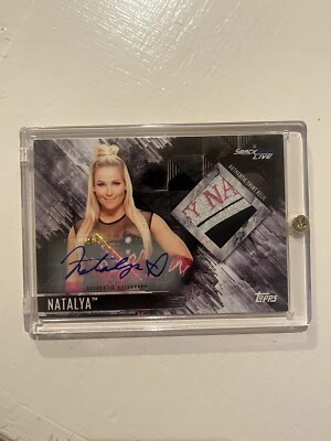 2018 Topps WWE Natalya Premium Patch Auto #10/10 eBay 1/1 smackdown SEE PICS  - Image 1 of 4
