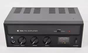 TOA TA-301 PA Amplifier w/ 2 Mic & 1 Aux Output Black w/ Metal Case POWERS ON - Picture 1 of 11
