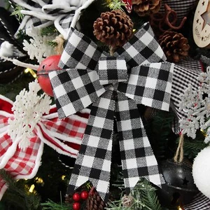 Gingham Check Bow - Picture 1 of 16