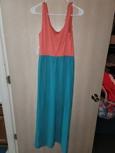 Women's Charlotte Russe Colorblock Lightweight Maxi Dress Size Medium NWT - Picture 1 of 7
