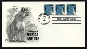 USA, SCOTT # 4141, RARE ARTCRAFT FDC COVER 2007 COIL FLORIDA PANTHER PNC3 #S1111 - Picture 1 of 1