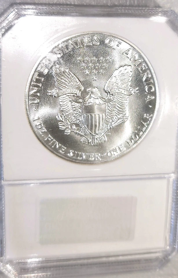 1988 Silver Eagle Flawless Gem BU +++ Incredible Frosty Business Strike Near PL - Image 1 of 4