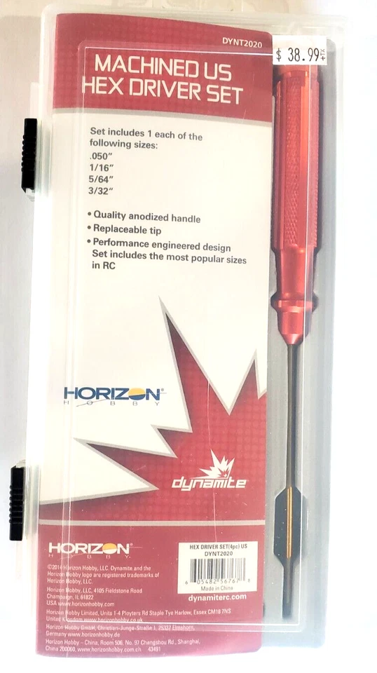 Dynamite Machined Standard Hex Driver Set (4) DYNT2020 - Image 1 of 1