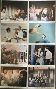 THE BIG BOSS Bruce Lee 8x Original UK Lobby Cards 1971 - Picture 1 of 9