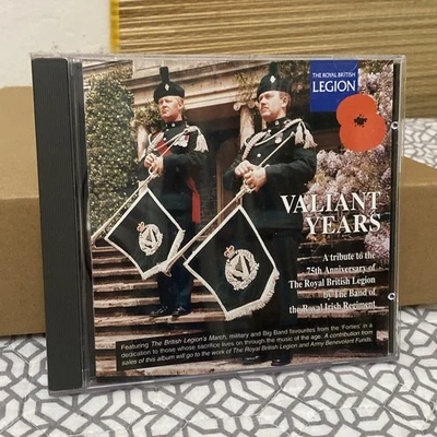 Royal Irish VALIANT YEARS латунный военный компакт-диск британский легион 75-я годовщина РЕДКИЙ - Изображение 1 из 4