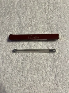 Rare New Cartier Ballpoint Pen Replacement Refill CROP000065 Recharge Bille Noir - Picture 1 of 10