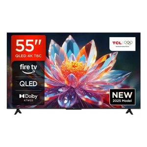 TCL T6C -UK 55 " QLED 4K HDR 10+ Dolby Vision & Atmos Smart Fire TV 139.7 cm 55" - Picture 1 of 1