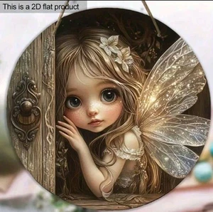 Enchanted Fairy Decorative Wall Sign Fairy Garden Door Wings Fairies Whimsical - Picture 1 of 2