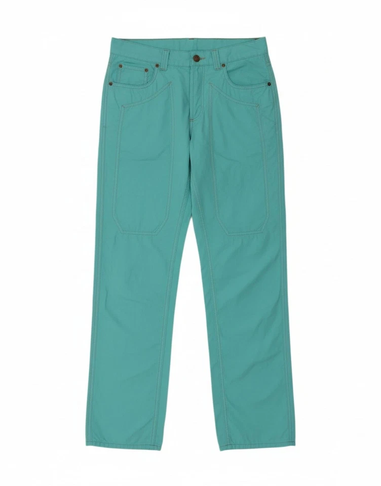 JECKERSON Mens Straight Casual Trousers W33 L34 Blue Cotton JU09 - Image 1 of 4