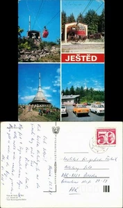 Postcard Jeschken Ještěd Seilbahn Jeschken 1988 - Bild 1 von 3