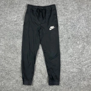 Nike Jogginghose Herren Kinder L schwarz Tapered Fit Fleece Bündchen Sweatpants Kordelzug - Bild 1 von 5