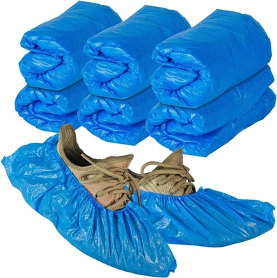 Capas de sapatos antiderrapantes descartáveis, protetores de botas de plástico grosso, tamanho único serve para todos - Imagem 1 de 4