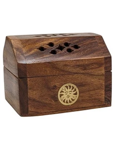 Porte-encens pour cônes | Petite boîte en bois & - Imagen 1 de 4