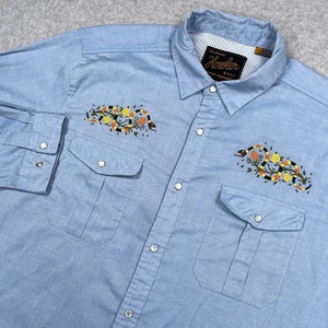 Howler Brothers Gaucho Shirt Mens Large Coral Snakes 10 Year Anniversary Edition - Picture 1 of 16