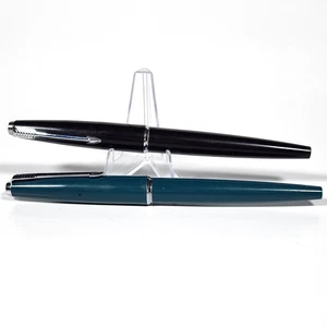 x2 Vintage 1960s Parker 45 CT Fountain Pens Medium Stainless Steel Nib Used! - Picture 1 of 20