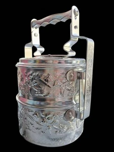 vintage food container aluminium food carrier - Picture 1 of 5