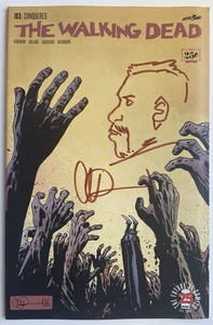 The Walking Dead #163 (2017) w/MERCER Remarque by Charlie Adlard - Picture 1 of 2