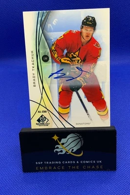 2024-25 Upper Deck SP Game Used All-Stars Blue Auto Brady Tkachuk #126 Auto - Image 1 of 2