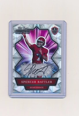 2021 SPENCER RATTLER WILD CARD ALUMINATION SILVER RAINBOW REFRACTOR ANBC-A AUTO - Image 1 of 2