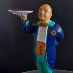 Butler in Livree Holzfigur handgeschnitzt 65/26cm Dekoration für Gastro Eingang  - Bild 1 von 17
