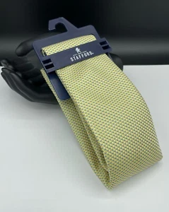 STAFFORD Men's Neck Tie ~ Yellow ~ Geometric ~ NEW MSRP: $34. - Picture 1 of 3