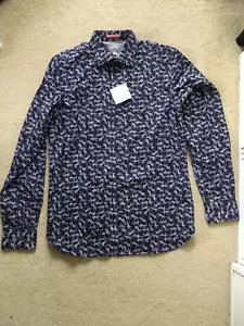 JAMES HARPER ESTAMPADO DE LEOPARDO MANGA LARGA PARA HOMBRE W10 - Imagen 1 de 2