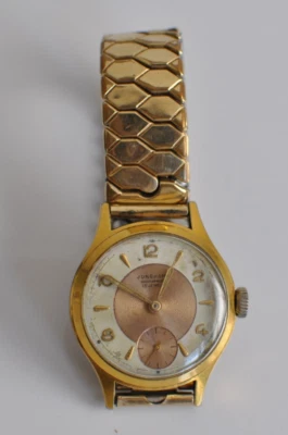 JUNGHANS 15 Jewels mechanischer Handaufzug Made in Germany 50er Vintage Gold Uhr - Bild 1 von 4