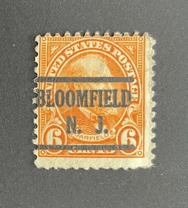 Bloomfield, New Jersey Type 225 Precancel - 6 cents Garfield - U.S. #638 - NJ - Picture 1 of 1