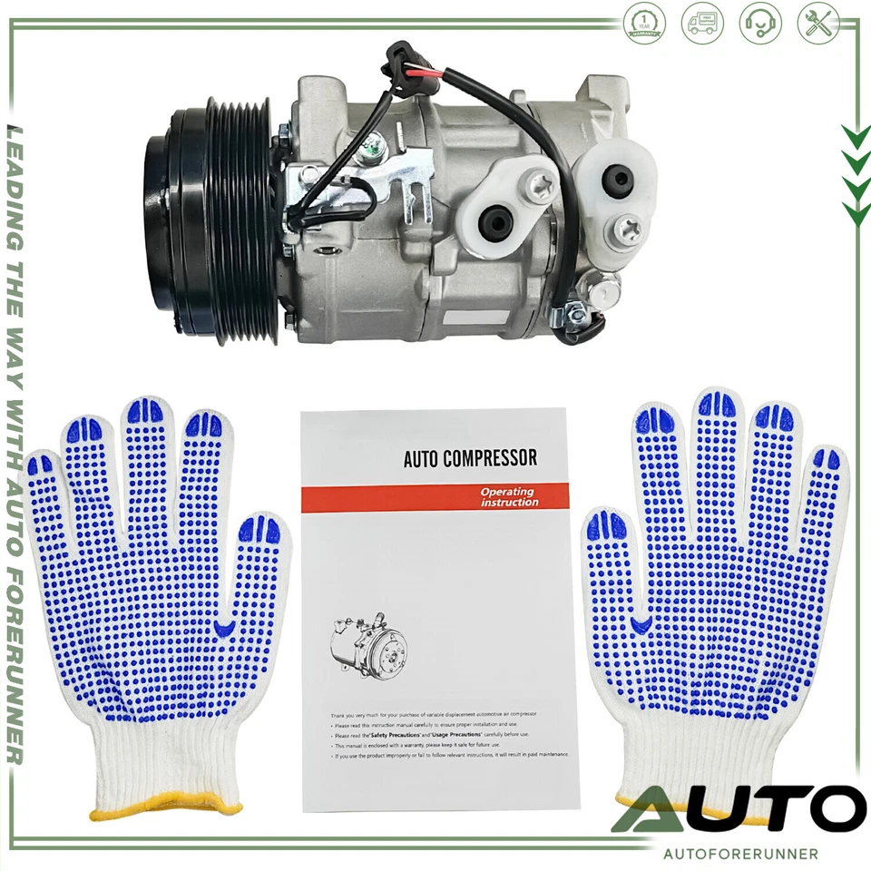 A/C Compressor W/Clutch for 16-18 Mercedes-Benz C300 C250 C350e L4 2.0L CO11590C Foto 1 de 4