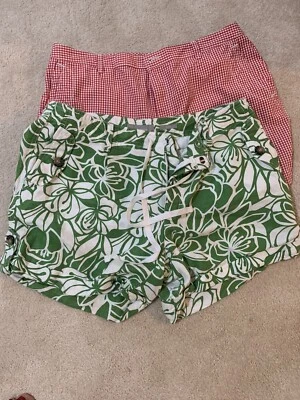 Lote de pantalones cortos chinos Liz Claiborne clásicos talla 14 florales/a cuadros Foto 1 de 4
