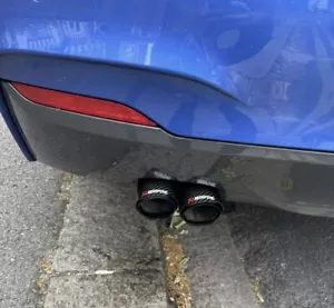 2 GLOSS CARBON FIBRE AKRAPOVIC EXHAUST TIPS 3” BMW F20 F21 F22 F23 1 2 SERIES - Picture 1 of 5