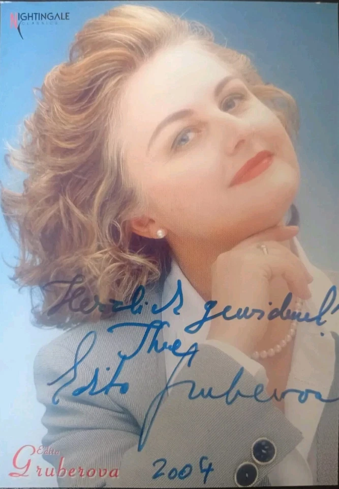 Edita Gruberova --- Oper / Sopran --- Original signierte AK   :-)  signed card - Bild 1 von 1