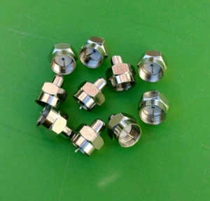 (10 PZ) F Tipo 75 Ohm Maschio Terminator End Cap Cover - Venditore USA - Foto 1 di 1