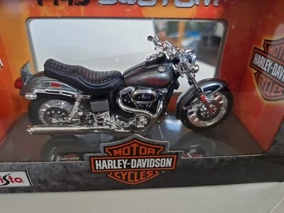 HARLEY DAVIDSON FXS LOW RIDER 1977 SILVERGUN 1:18 Maisto Moto Die Cast - Photo 1/4