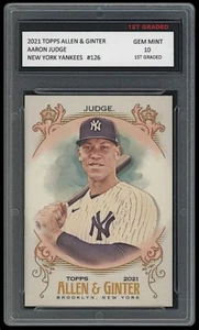 Aaron Judge 2021 Topps Allen & Ginter 1er grado 10 MLB tarjeta de los Yankees de Nueva York - Imagen 1 de 1