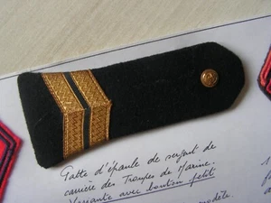 patte epaule   sergent de carriere  troupes de marine      (r10) - Picture 1 of 1