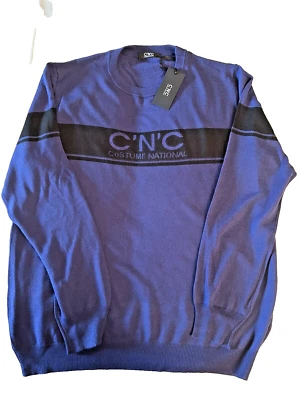 C’N’C Costume National Men’s Blue US SizeXXL  RTL$280 Made In Italy Sweater - Image 1 of 4
