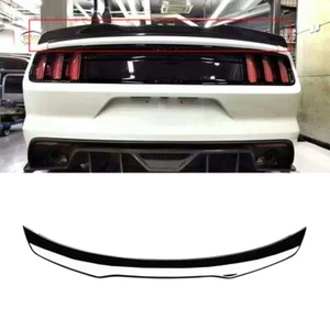 Rear Trunk Spoiler Wing Glossy Black For 2015-2021 2022 Ford Mustang GT500 GT350 - Picture 1 of 9