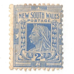 NSW New South Wales Australia 1897 QV Sc 99 MH OG Stamp CV$18 - Picture 1 of 2