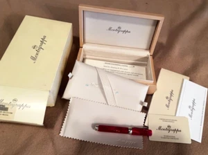 Montegrappa Micra Penna Ferrari rot Harz/Silber Tintenroller mit Box & Booklet - Bild 1 von 9